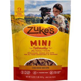 Zukes Mini Naturals Dog Treat (Option: Roasted Chicken Recipe - 1LB)